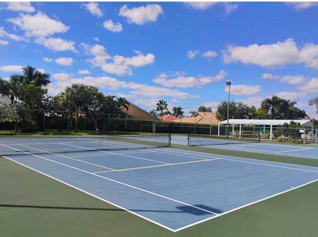 6078 Slice Ct, Boynton Beach, FL 33437 - view of tennis court with community basketball court