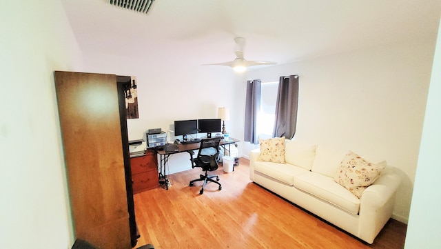 12484 Pleasant Green Way, Boynton Beach, FL 33437 - office with wood finished floors and a ceiling fan