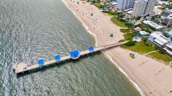 111 N N Pompano Beach Blvd Unit 411, Pompano Beach, FL 33062 - bird's eye view of expansive beach