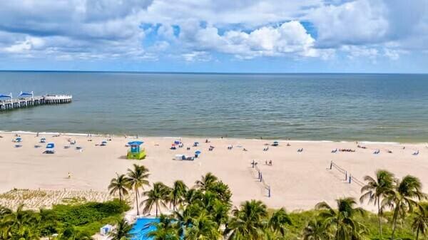 111 N N Pompano Beach Blvd Unit 411, Pompano Beach, FL 33062 - water view featuring local beach