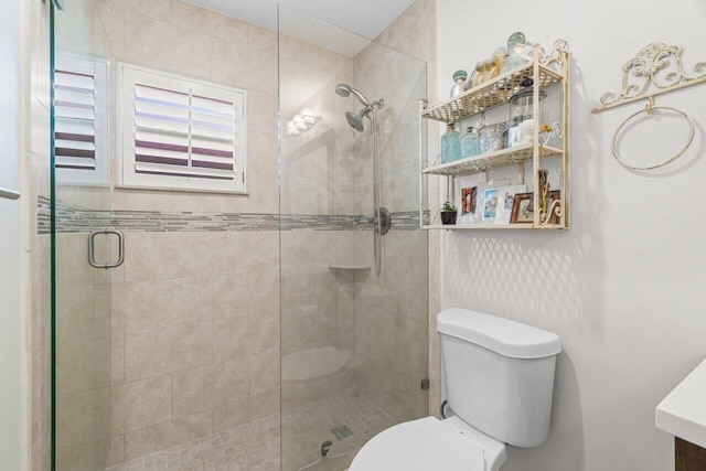 4680 Rosewood Tree Ct Unit A, Boynton Beach, FL 33436 - bathroom featuring toilet and a shower stall