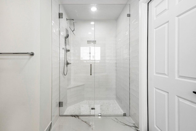 9085 Talway Cir, Boynton Beach, FL 33472 - full bath with a shower stall and recessed lighting
