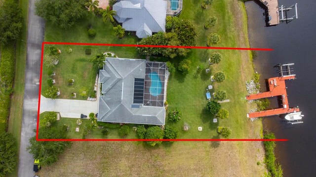 2608 SW River Shore Dr, Port Saint Lucie, FL 34984 - aerial view of property's location with property parcel outlined