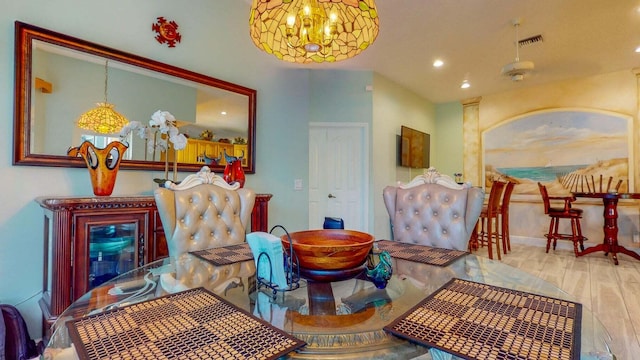 2608 SW River Shore Dr, Port Saint Lucie, FL 34984 - living area with a chandelier and recessed lighting