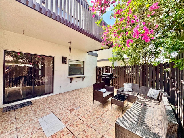 15015 SW 49th Ln Unit A-113, Miami, FL 33185 - view of patio featuring an outdoor living space and grilling area