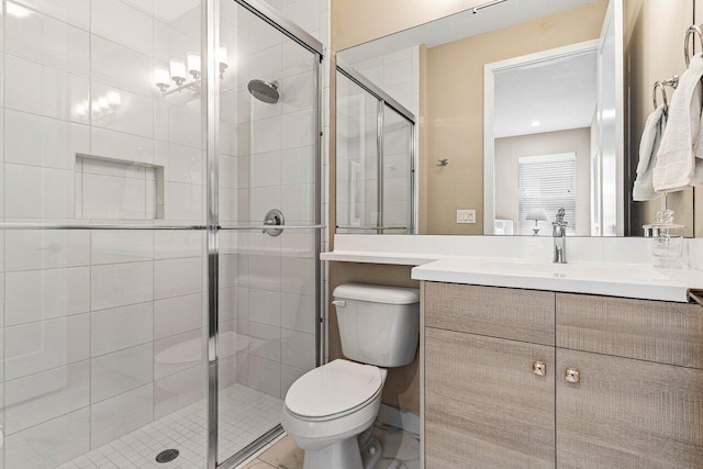 9657 Sterling Shores St, Delray Beach, FL 33446 - full bath with toilet, vanity, and a shower stall