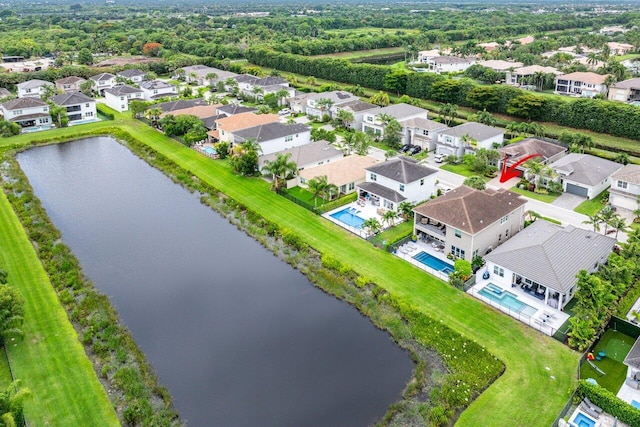 9657 Sterling Shores St, Delray Beach, FL 33446 - aerial perspective of suburban area with a large body of water