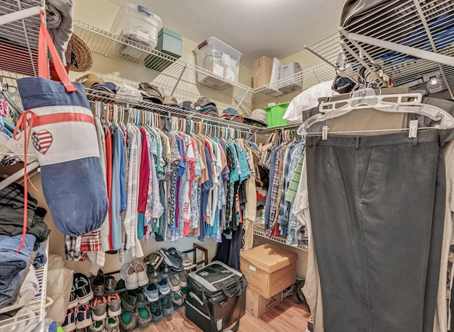 12275 N 54th St N, West Palm Beach, FL 33411 - walk in closet featuring wood finished floors