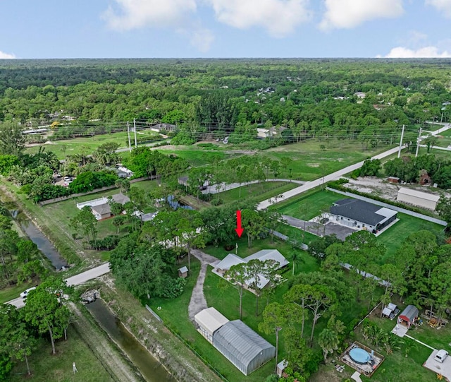 12275 N 54th St N, West Palm Beach, FL 33411 - aerial view of property's location featuring a heavily wooded area