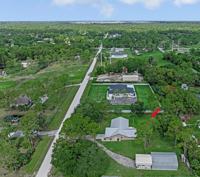 12275 N 54th St N, West Palm Beach, FL 33411 - aerial view of property and surrounding area featuring a forest