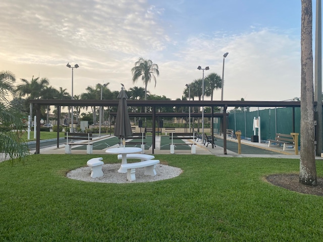 806 Sky Pine Way Unit G3, Greenacres, FL 33415 - view of community with a yard and shuffleboard