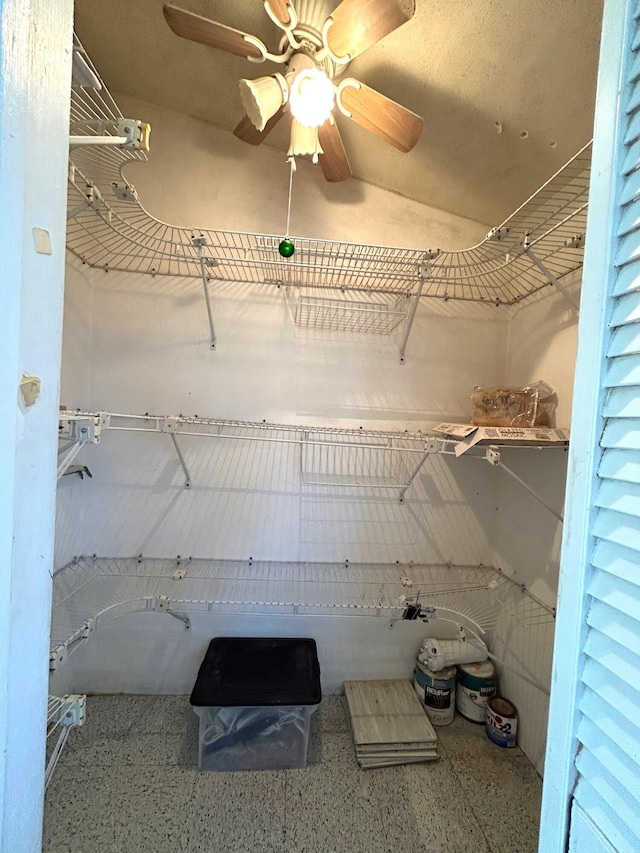 2802 Crosley Dr W Unit D, West Palm Beach, FL 33415 - walk in closet featuring a ceiling fan