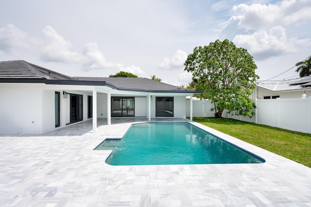 1182 SW 7th St, Boca Raton, FL 33486 - view of swimming pool with a patio