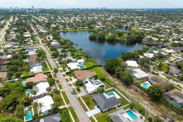 1182 SW 7th St, Boca Raton, FL 33486 - aerial view of property and surrounding area with a large body of water and nearby suburban area