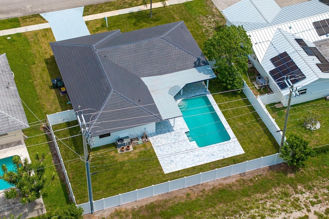 1182 SW 7th St, Boca Raton, FL 33486 - aerial view of property and surrounding area with a pool