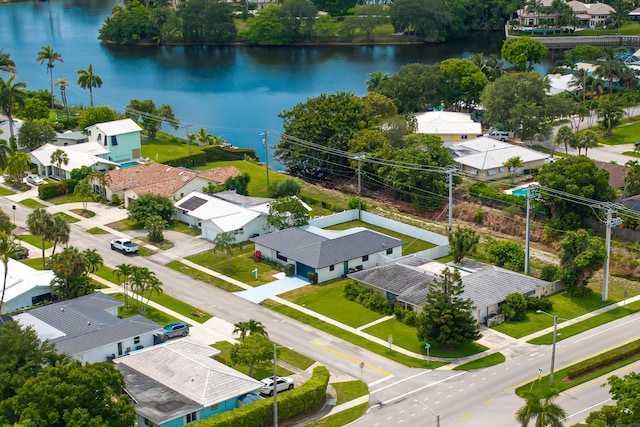 1182 SW 7th St, Boca Raton, FL 33486 - aerial perspective of suburban area featuring a nearby body of water