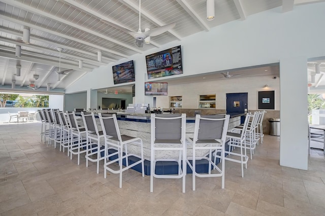 2701 N Ocean Blvd Unit E205, Boca Raton, FL 33431 - view of patio / terrace featuring ceiling fan