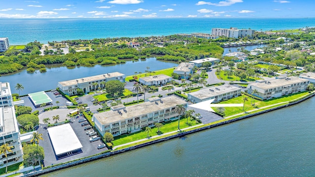 2160 Ibis Isle Rd Unit 9, Palm Beach, FL 33480 - drone / aerial view of a large body of water and apartment complex