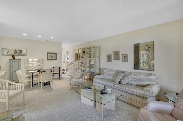 724 Nantucket Cir Unit A, Lake Worth, FL 33467 - living area with carpet floors and recessed lighting