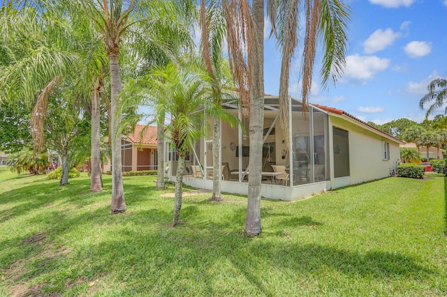 257 NW Toscane Trl, Port Saint Lucie, FL 34986 - view of green lawn featuring glass enclosure