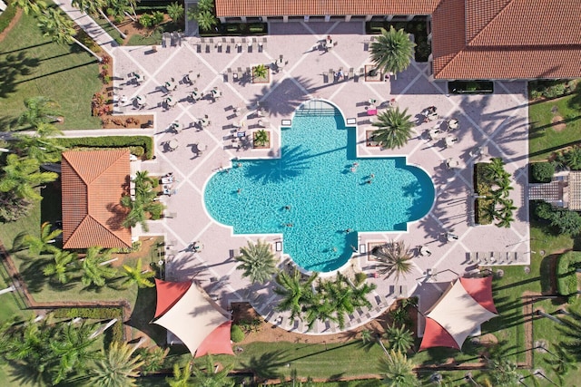 257 NW Toscane Trl, Port Saint Lucie, FL 34986 - aerial view of a pool area