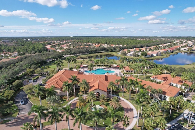 257 NW Toscane Trl, Port Saint Lucie, FL 34986 - aerial view of property and surrounding area featuring nearby suburban area and a large body of water