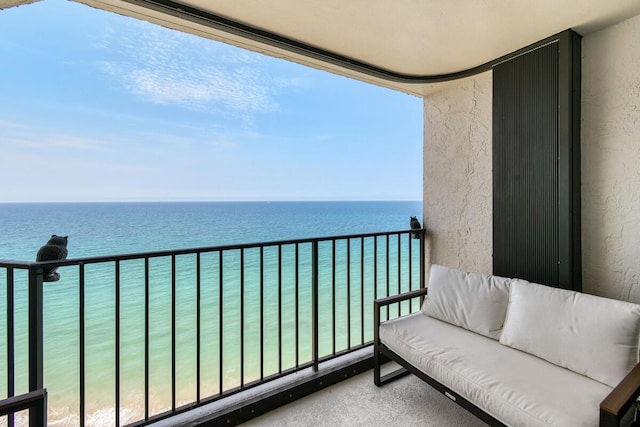 9650 S Ocean Dr Unit 1604, Jensen Beach, FL 34957 - balcony with a water view