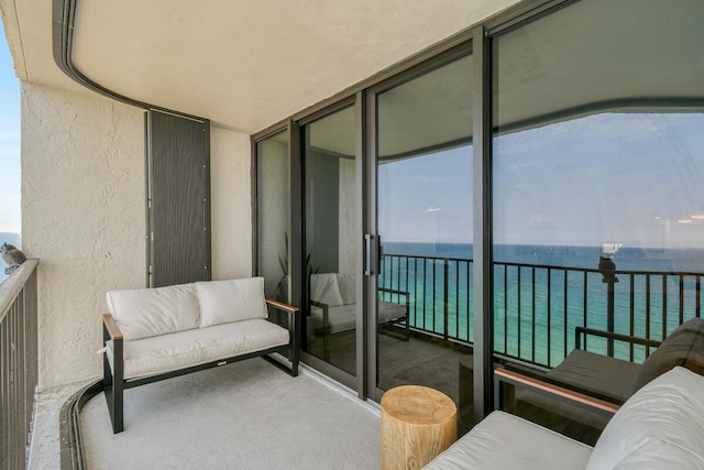 9650 S Ocean Dr Unit 1604, Jensen Beach, FL 34957 - balcony with a water view