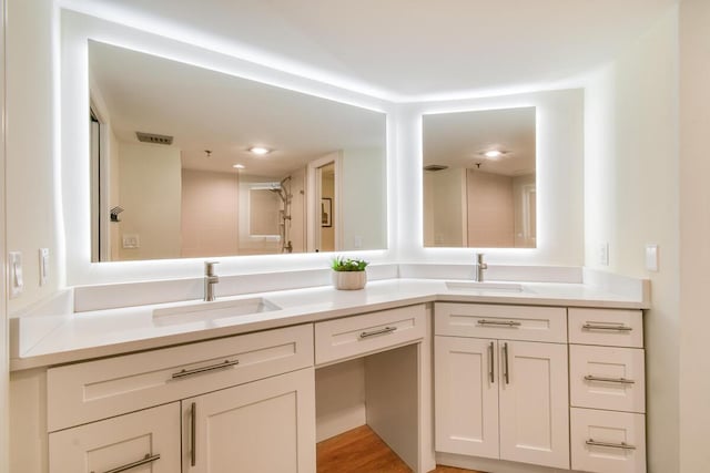 9650 S Ocean Dr Unit 1604, Jensen Beach, FL 34957 - full bathroom featuring double vanity and a shower