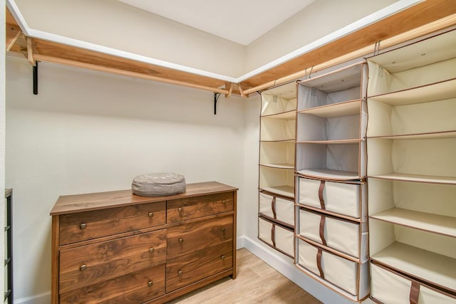 9650 S Ocean Dr Unit 1604, Jensen Beach, FL 34957 - walk in closet featuring light wood-type flooring