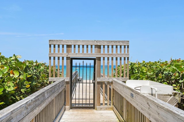 9650 S Ocean Dr Unit 1604, Jensen Beach, FL 34957 - view of home's community with view of water and beach