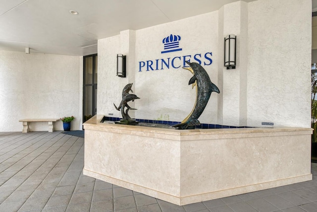 9650 S Ocean Dr Unit 1604, Jensen Beach, FL 34957 - welcome area with a textured wall