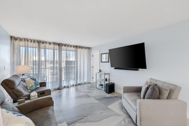 12 Royal Palm Way Unit 605, Boca Raton, FL 33432 - living area with baseboards