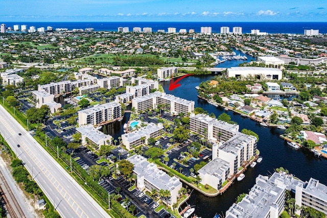 12 Royal Palm Way Unit 605, Boca Raton, FL 33432 - view of property location with a large body of water and nearby urban area