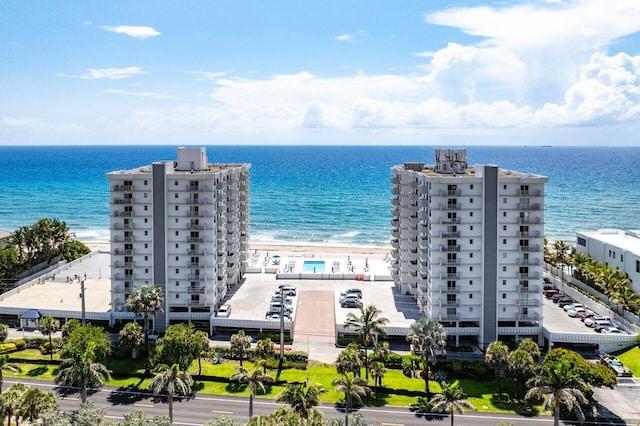 4511 S Ocean Blvd Unit 106, Highland Beach, FL 33487 - bird's eye view of apartment complex and a nearby body of water