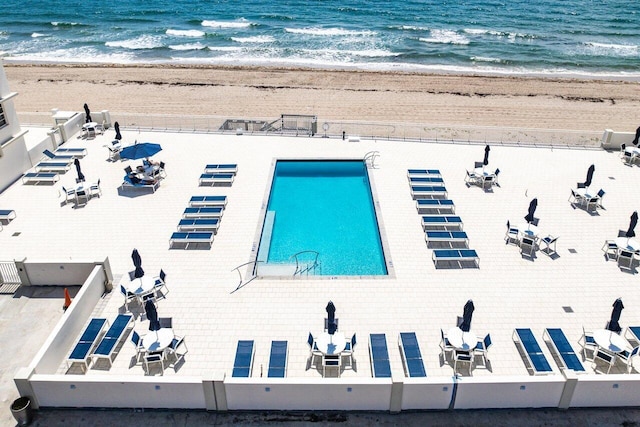 4511 S Ocean Blvd Unit 106, Highland Beach, FL 33487 - bird's eye view of unending shoreline