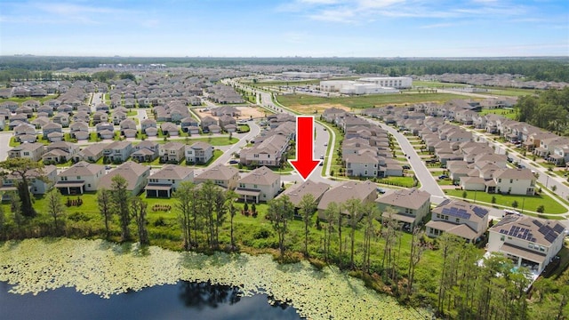 17936 Adrift Rd, Winter Garden, FL 34787 - aerial view of property and surrounding area featuring nearby suburban area and a large body of water