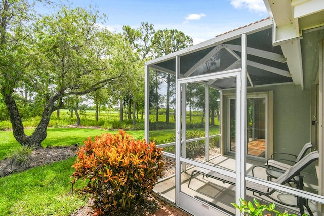 13312 NW Maplewood Rd, Palm City, FL 34990 - view of unfurnished sunroom