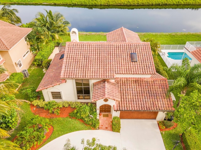 5898 Vista Linda Ln, Boca Raton, FL 33433 - aerial view of property and surrounding area with a nearby body of water and a pool