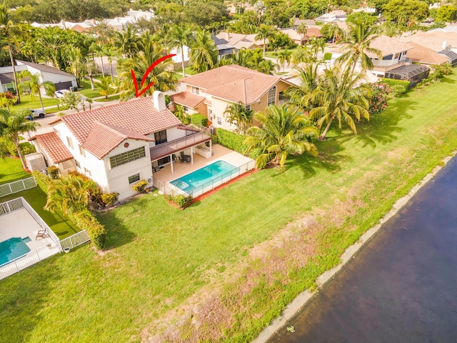 5898 Vista Linda Ln, Boca Raton, FL 33433 - aerial perspective of suburban area featuring a pool