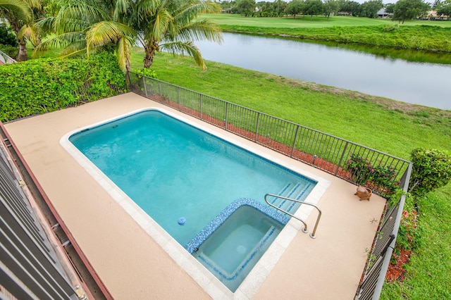 5898 Vista Linda Ln, Boca Raton, FL 33433 - view of pool featuring a water view