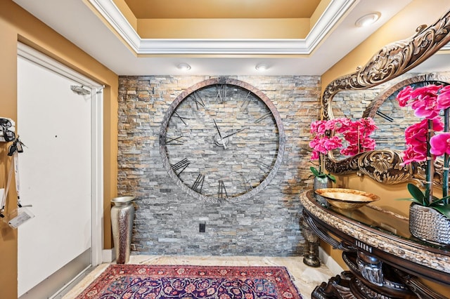 2640 Lake Shore Dr Unit 1510, Riviera Beach, FL 33404 - entryway with a raised ceiling