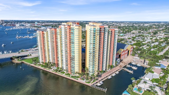 2640 Lake Shore Dr Unit 1510, Riviera Beach, FL 33404 - view of urban area with a nearby body of water and numerous boat docks