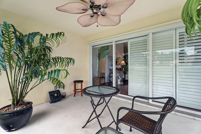 649 Hudson Bay Dr, Palm Beach Gardens, FL 33410 - view of patio / terrace with a ceiling fan