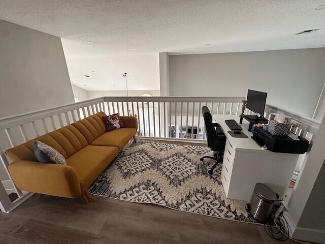 9202 Olmstead Dr, Lake Worth, FL 33467 - home office featuring a textured ceiling