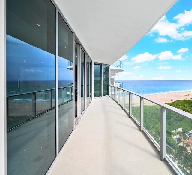 3100 N Ocean Dr Unit H-1708, Singer Island, FL 33404 - balcony with view of water and beach