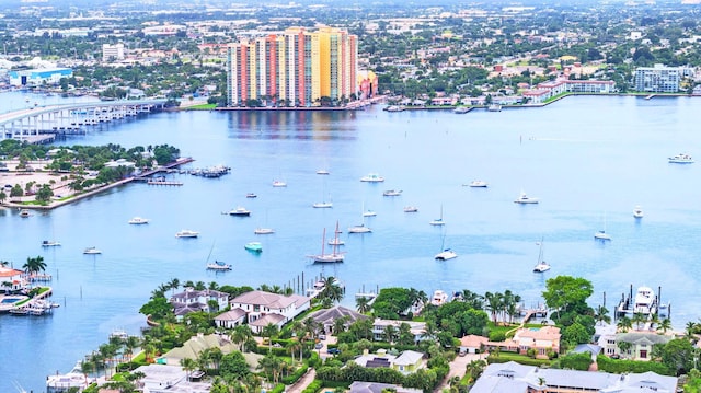 3100 N Ocean Dr Unit H-1708, Singer Island, FL 33404 - view of urban area with a large body of water and a notable bridge