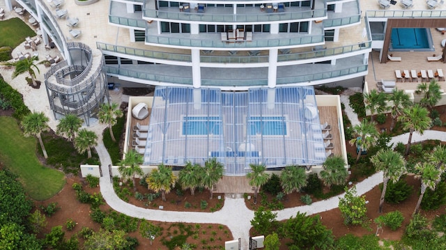 3100 N Ocean Dr Unit H-1708, Singer Island, FL 33404 - aerial view of property and surrounding area with a pool area