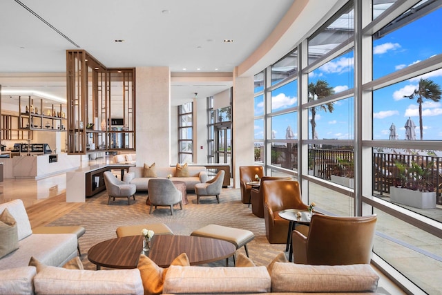 3100 N Ocean Dr Unit H-1708, Singer Island, FL 33404 - community lobby with a towering ceiling