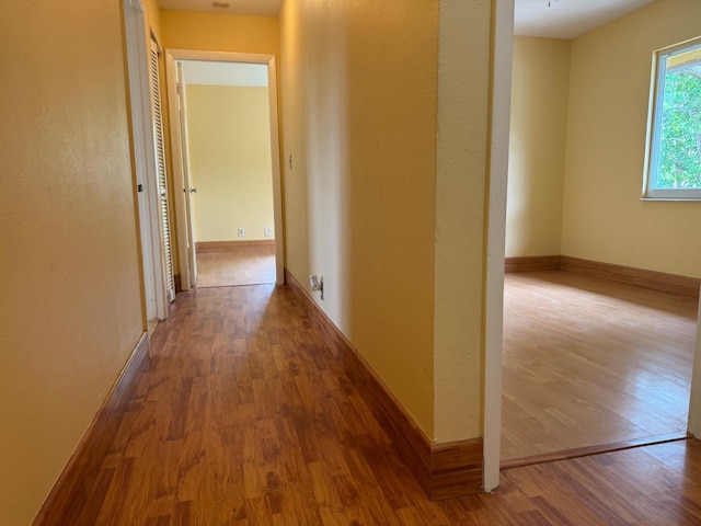 22544 Sawfish Ter, Boca Raton, FL 33428 - corridor with wood finished floors and baseboards